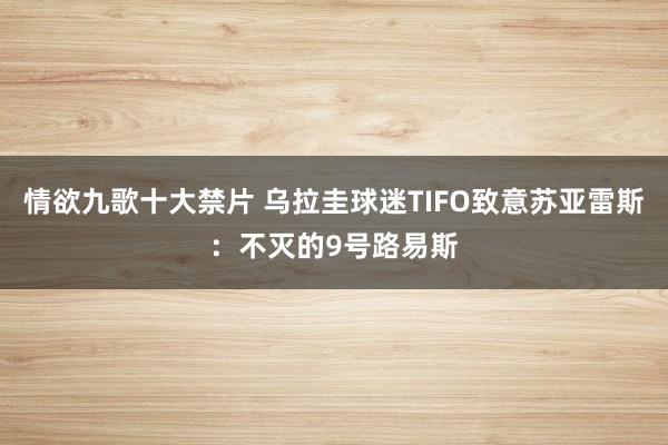 情欲九歌十大禁片 乌拉圭球迷TIFO致意苏亚雷斯：不灭的9号路易斯