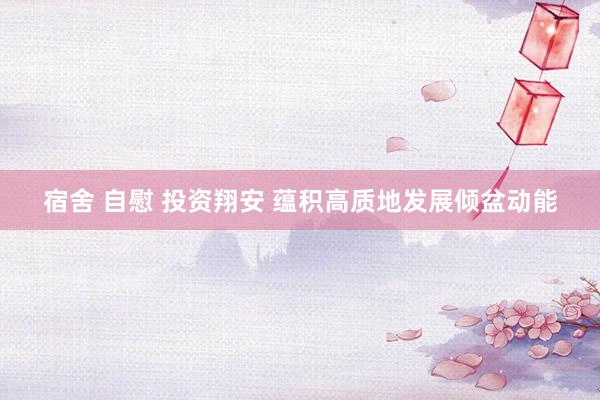 宿舍 自慰 投资翔安 蕴积高质地发展倾盆动能