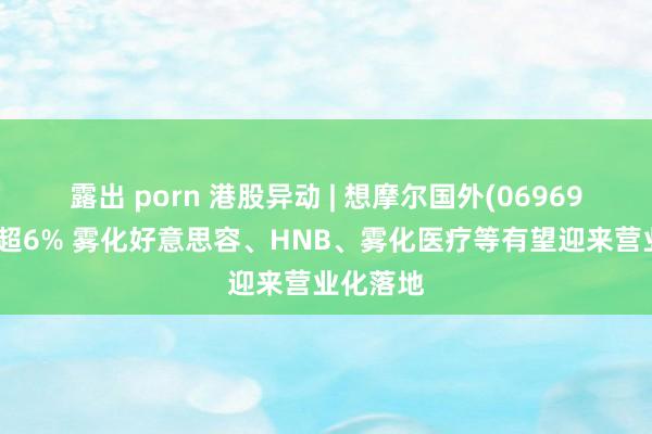 露出 porn 港股异动 | 想摩尔国外(06969)午后涨超6% 雾化好意思容、HNB、雾化医疗等有望迎来营业化落地