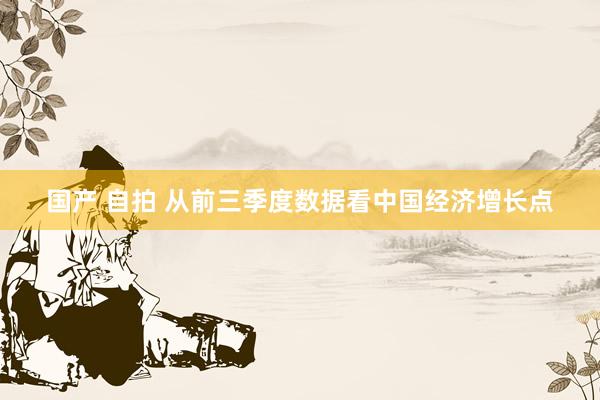 国产 自拍 从前三季度数据看中国经济增长点