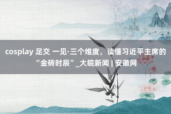 cosplay 足交 一见·三个维度，读懂习近平主席的“金砖时辰”_大皖新闻 | 安徽网