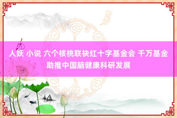 人妖 小说 六个核桃联袂红十字基金会 千万基金助推中国脑健康科研发展
