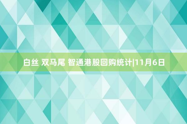 白丝 双马尾 智通港股回购统计|11月6日