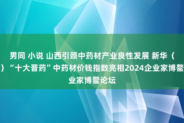 男同 小说 山西引颈中药材产业良性发展 新华（山西）“十大晋药”中药材价钱指数亮相2024企业家博鳌论坛