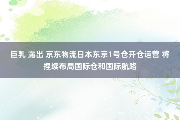 巨乳 露出 京东物流日本东京1号仓开仓运营 将捏续布局国际仓和国际航路