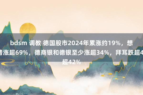 bdsm 调教 德国股市2024年累涨约19%，想爱普涨超69%，德商银和德银至少涨超34%，拜耳跌超42%