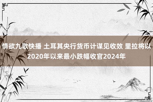 情欲九歌快播 土耳其央行货币计谋见收效 里拉将以2020年以来最小跌幅收官2024年