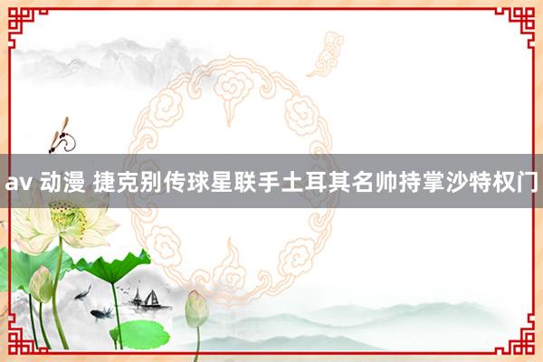 av 动漫 捷克别传球星联手土耳其名帅持掌沙特权门