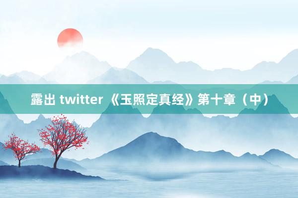 露出 twitter 《玉照定真经》第十章（中）