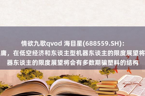 情欲九歌qvod 海目星(688559.SH)：激光塑料焊合时代期骗平庸，在低空经济和东谈主型机器东谈主的限度展望将会有多数期骗塑料的结构