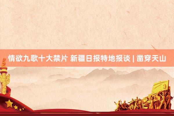 情欲九歌十大禁片 新疆日报特地报谈 | 凿穿天山