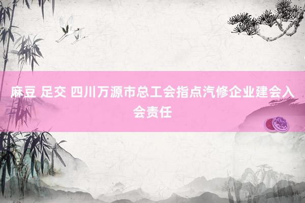麻豆 足交 四川万源市总工会指点汽修企业建会入会责任
