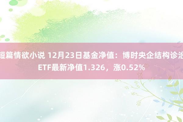 短篇情欲小说 12月23日基金净值：博时央企结构诊治ETF最新净值1.326，涨0.52%