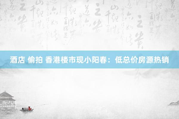 酒店 偷拍 香港楼市现小阳春：低总价房源热销