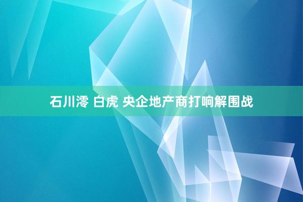 石川澪 白虎 央企地产商打响解围战