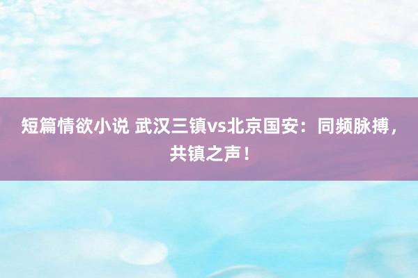 短篇情欲小说 武汉三镇vs北京国安：同频脉搏，共镇之声！